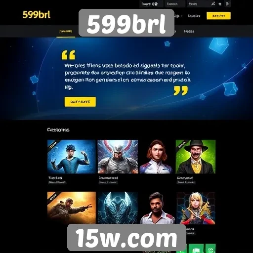 Gamers elogiam a interface do site 599brl